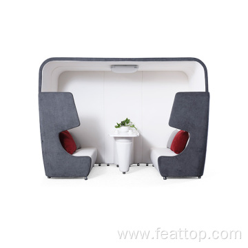 Modern office booth sofa for private meeting